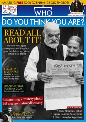 Cover of Who Do You Think You Are? Magazine