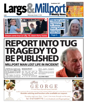 Cover of Largs & Millport Weekly News