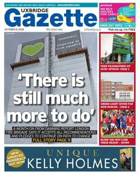 Cover of Uxbridge Gazette
