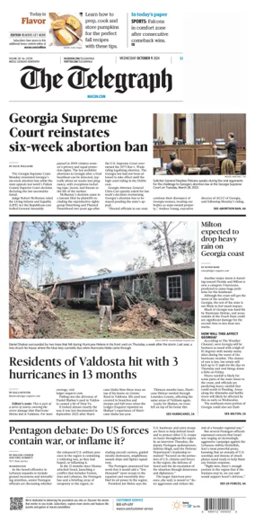 Cover of The Telegraph (Macon)