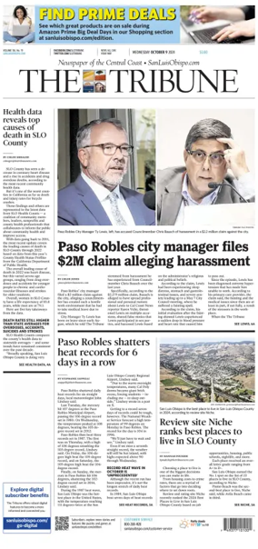 Cover of The Tribune (SLO)