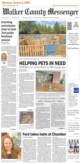 Cover of Walker County Messenger