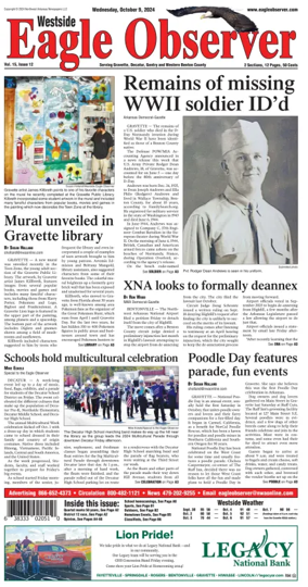 Cover of Westside Eagle-Observer