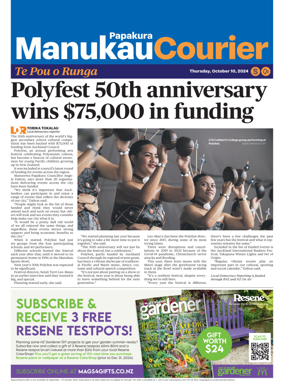 Cover of Manukau Courier