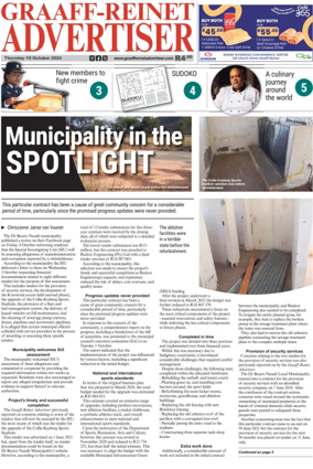 Cover of Graaff-Reinet Advertiser