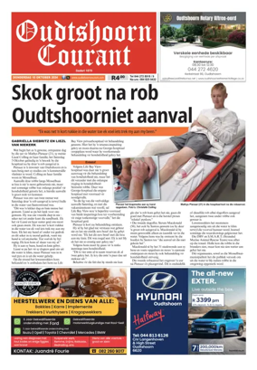Cover of Oudtshoorn Courant