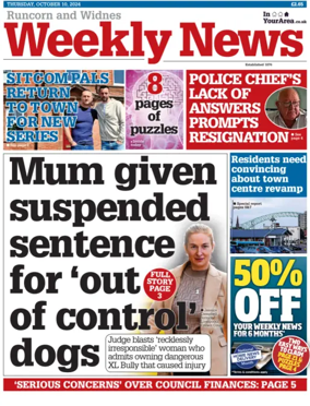 Cover of Runcorn & Widnes Weekly News