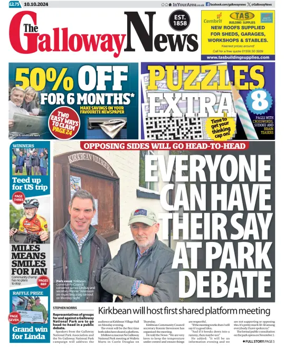 Cover of The Galloway News