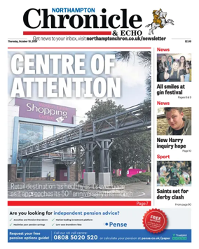 Cover of The Northampton Chronicle and Echo