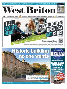 Cover of West Briton (Falmouth Penryn Helston The Lizard)