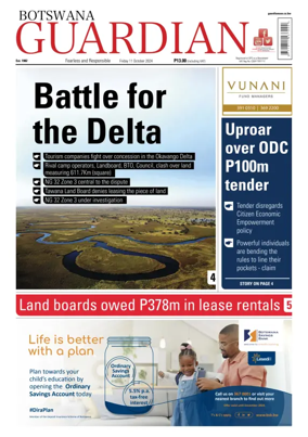 Cover of Botswana Guardian
