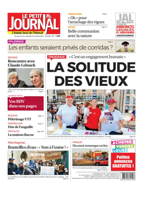 Cover of Le Petit Journal - L'hebdo local de l'Hérault