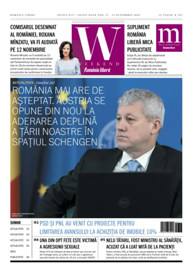 Cover of Romania Libera - Friday Edition