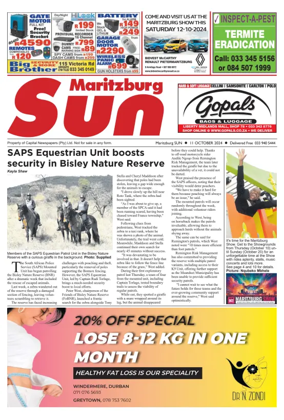 Cover of Maritzburg Sun (South Africa)