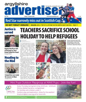 Cover of Argyllshire Advertiser