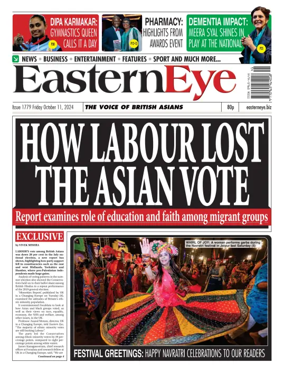 Cover of Eastern Eye (UK)