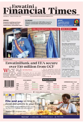 Cover of Eswatini Financial Times
