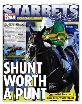 Cover of Irish Daily Star - Starbets