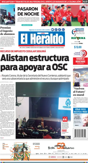 Cover of El Heraldo de Leon
