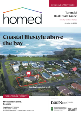 Cover of Homed Taranaki Daily News