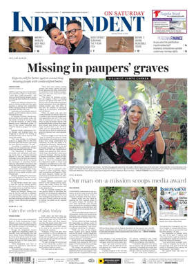 Cover of The Independent on Saturday