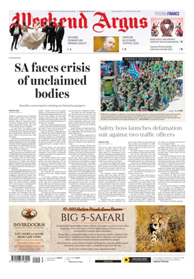 Cover of Weekend Argus (Saturday Edition)