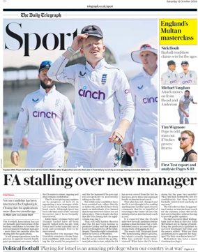 Cover of The Daily Telegraph - Sport Saturday