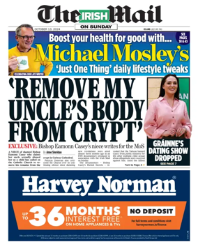 Cover of The Irish Mail on Sunday