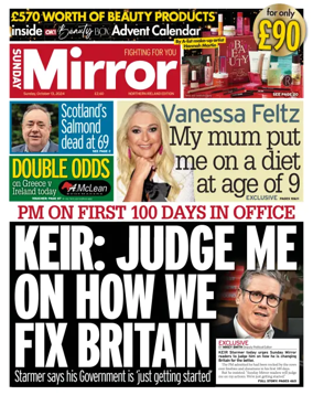 Cover of Sunday Mirror (Northern Ireland)