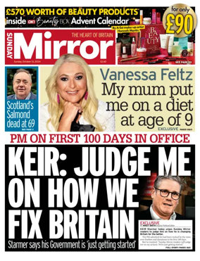 Cover of Sunday Mirror