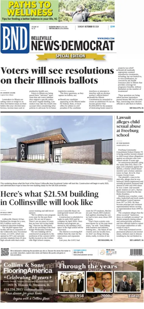 Cover of Belleville News-Democrat (Sunday)