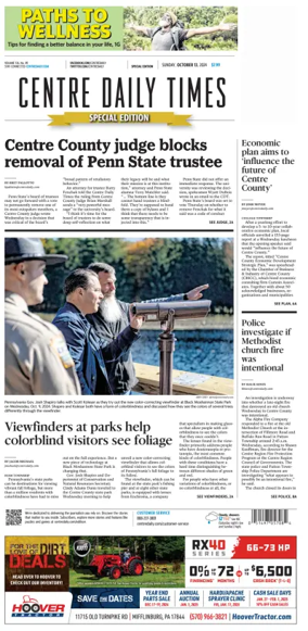 Cover of Centre Daily Times (Sunday)