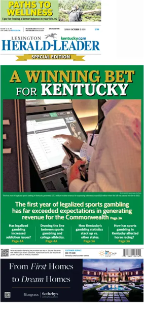 Cover of Lexington Herald-Leader (Sunday)