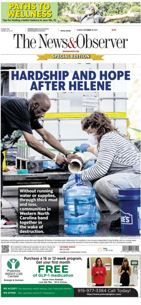 Cover of The News & Observer (Sunday)