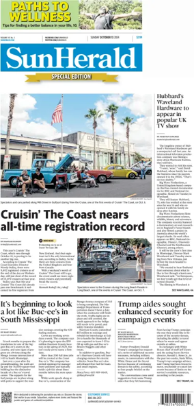 Cover of The Sun Herald (Sunday)