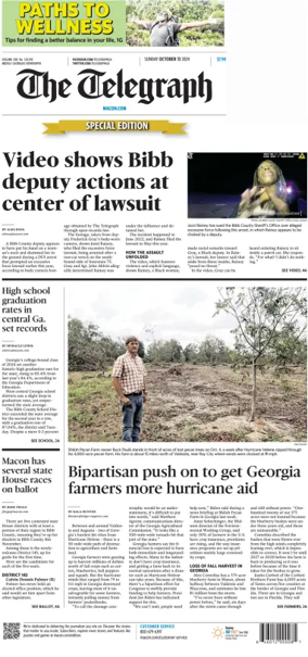 Cover of The Telegraph (Macon) (Sunday)