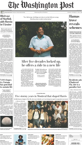 Cover of The Washington Post Sunday