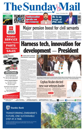 Cover of The Sunday Mail (Zimbabwe)