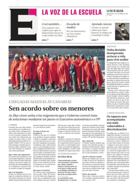 Cover of La Voz de Galicia (Ferrol) - La Voz de la Escuela