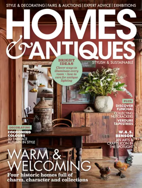 Cover of Homes and Antiques Magazine