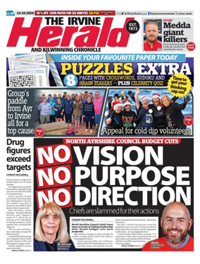 Cover of The Irvine Herald and Kilwinning Chronicle