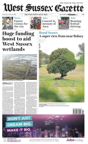 Cover of West Sussex Gazette