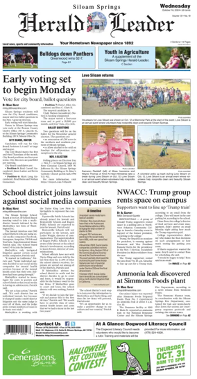 Cover of Siloam Springs Herald Leader