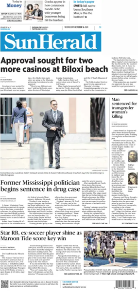 Cover of The Sun Herald