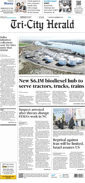 Cover of Tri-City Herald