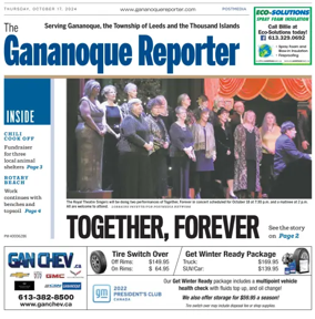 Cover of The Gananoque Reporter