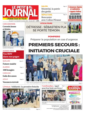 Cover of Le Petit Journal - L'hebdo local de l'Aude