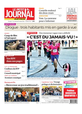 Cover of Le Petit Journal - L'hebdo local de l'Aveyron