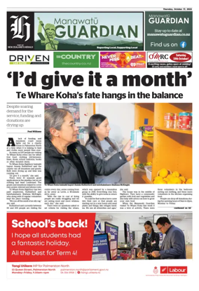 Cover of Manawatu Guardian