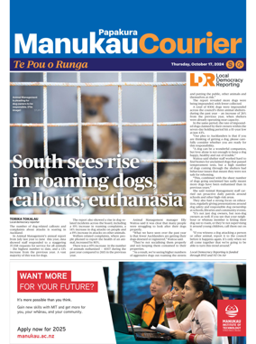 Cover of Manukau Courier